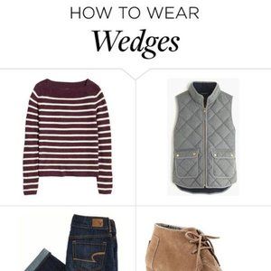 Charter Club‎ burgundy striped sweater